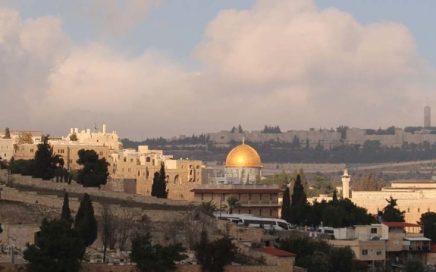 Old city of Jerusalem and Dome of the Rock