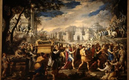 Domenico Gargiulo's painting of David carrying the ark of the covenant back to Jerusalem