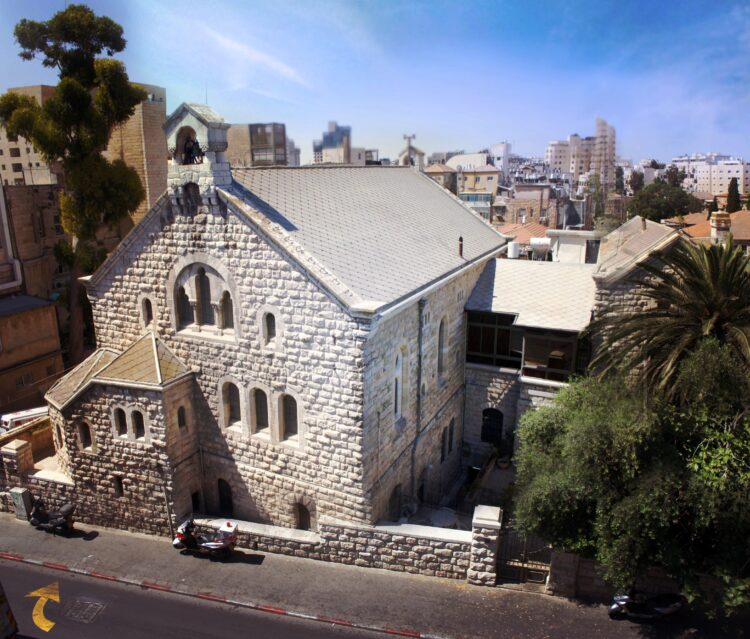 The Alliance Church building in Jerusalem, premises of the Caspari Center