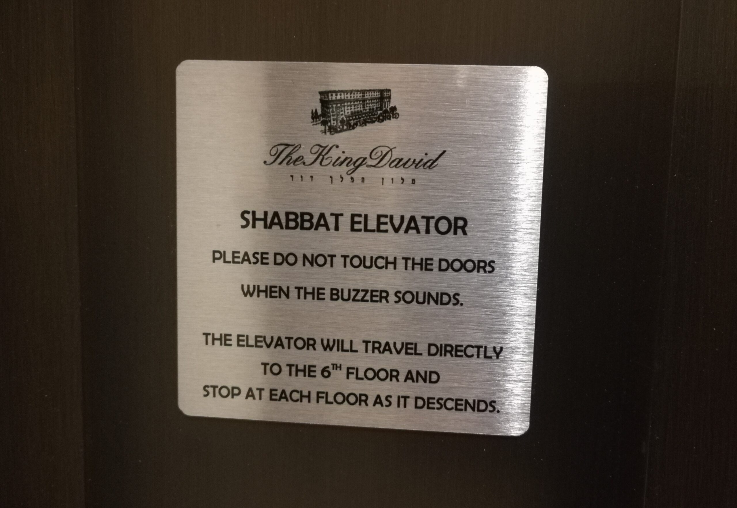 Shabbat elevator