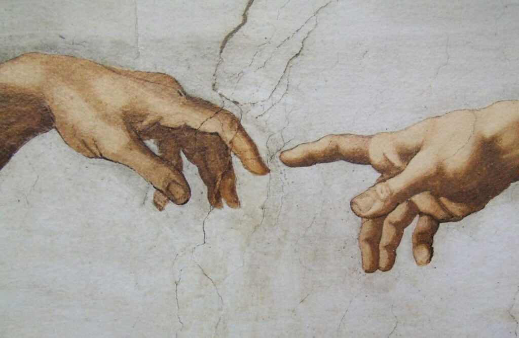 michelangelo hands